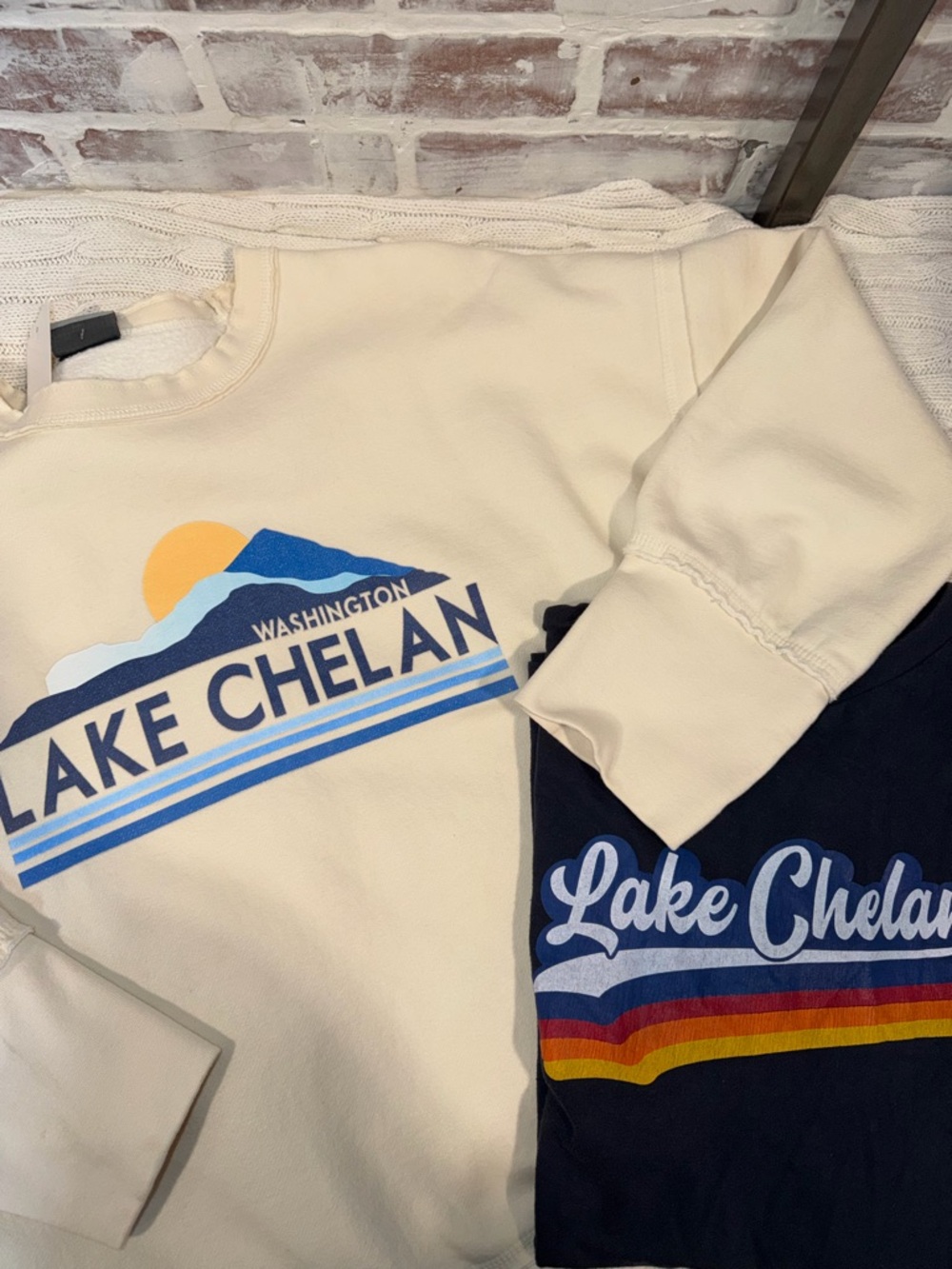 MV Sport lake chelan Graphic Sweatshirt and T-shirt bundle